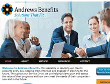 Tablet Screenshot of andrewsbenefits.com